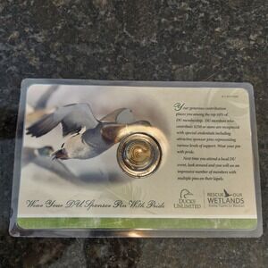 Ducks Unlimited 2017 Sponsor Lapel Pin Bronze Tone Mallard Logo New in Package